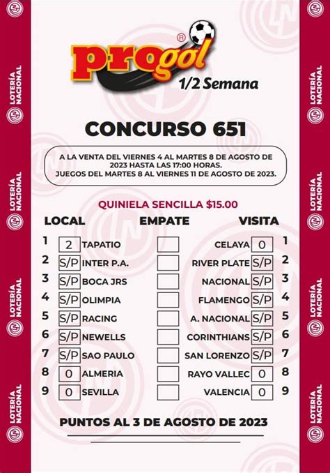 quiniela posible progol media sem.